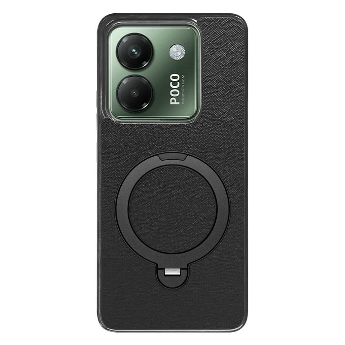 [ LOOF CASUAL MAG-RING Series ] POCO M7 Pro 5G Xiaomi シャオミ スマホケース 背面 ケース カバー ハードケース マグネット内蔵の薄型多機能リング付 スタンド [ POCO M7 Pro 5G ]