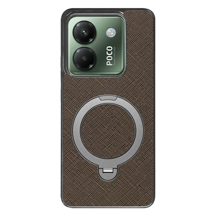 [ LOOF CASUAL MAG-RING Series ] POCO M7 Pro 5G Xiaomi シャオミ スマホケース 背面 ケース カバー ハードケース マグネット内蔵の薄型多機能リング付 スタンド [ POCO M7 Pro 5G ]