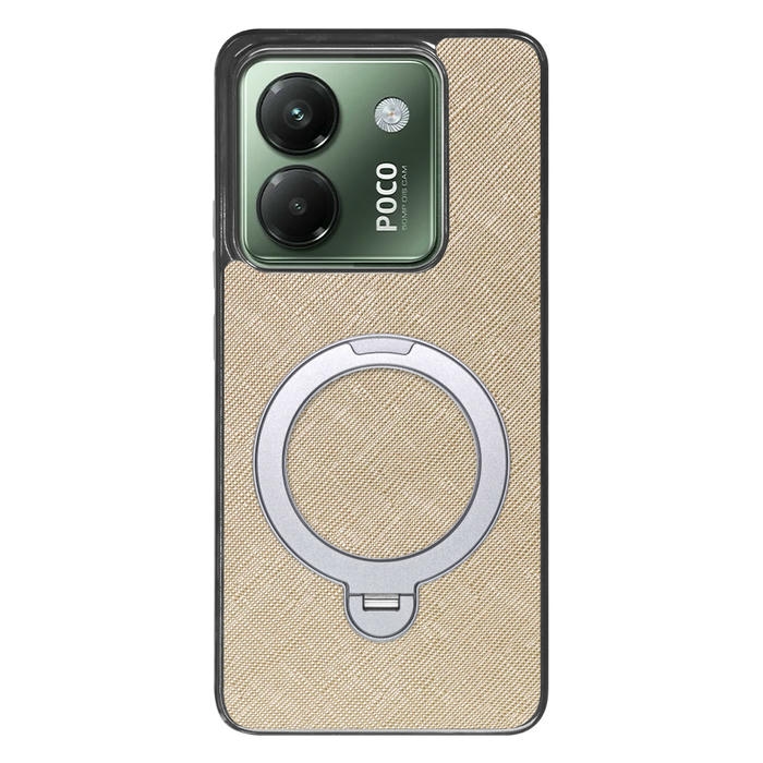 [ LOOF CASUAL MAG-RING Series ] POCO M7 Pro 5G Xiaomi シャオミ スマホケース 背面 ケース カバー ハードケース マグネット内蔵の薄型多機能リング付 スタンド [ POCO M7 Pro 5G ]
