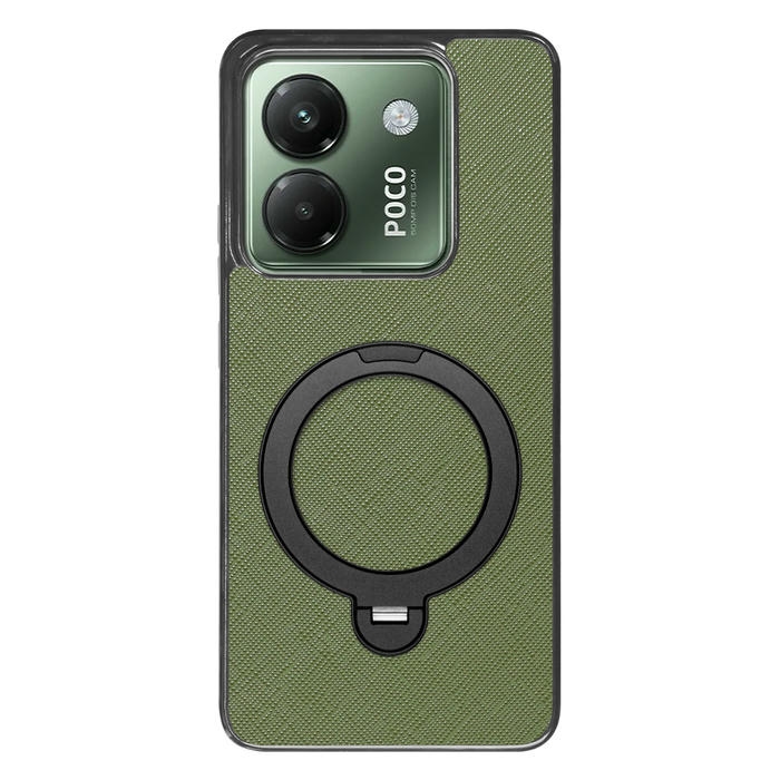 [ LOOF CASUAL MAG-RING Series ] POCO M7 Pro 5G Xiaomi シャオミ スマホケース 背面 ケース カバー ハードケース マグネット内蔵の薄型多機能リング付 スタンド [ POCO M7 Pro 5G ]