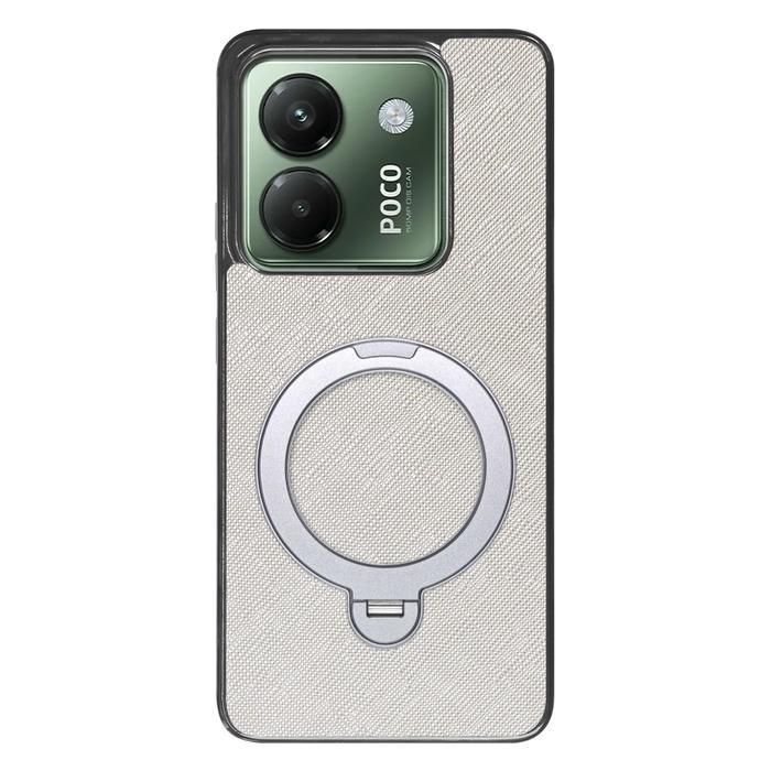 [ LOOF CASUAL MAG-RING Series ] POCO M7 Pro 5G Xiaomi シャオミ スマホケース 背面 ケース カバー ハードケース マグネット内蔵の薄型多機能リング付 スタンド [ POCO M7 Pro 5G ]