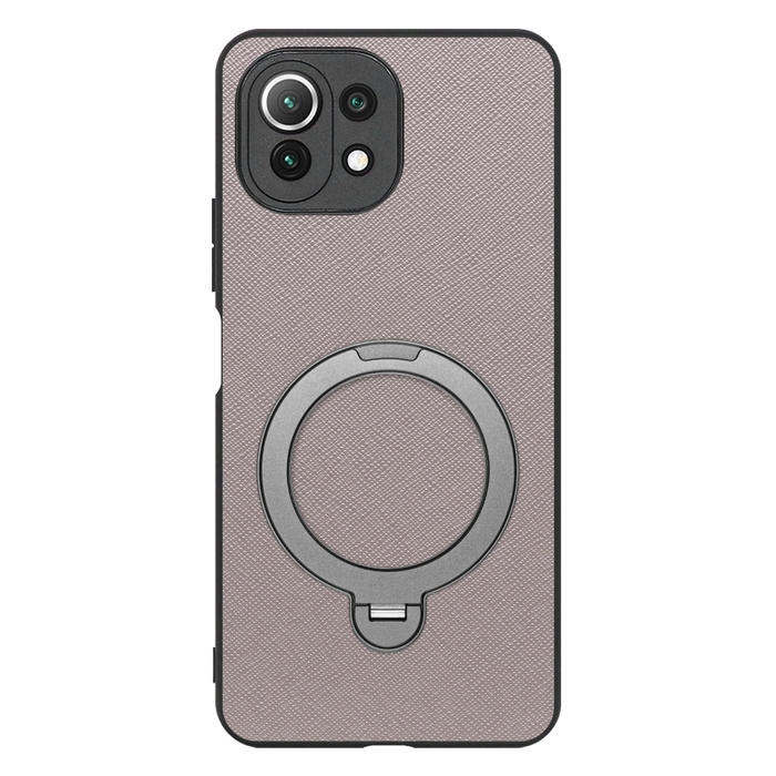 [ LOOF CASUAL MAG-RING Series ] Xiaomi Mi 11 Lite 5G mi11lite5g 11lite スマホケース 背面 ケース カバー ハードケース マグネット内蔵の薄型多機能リング付 スタンド [ Mi 11 Lite 5G ]