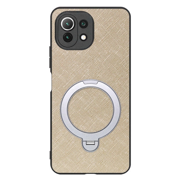 [ LOOF CASUAL MAG-RING Series ] Xiaomi Mi 11 Lite 5G mi11lite5g 11lite スマホケース 背面 ケース カバー ハードケース マグネット内蔵の薄型多機能リング付 スタンド [ Mi 11 Lite 5G ]