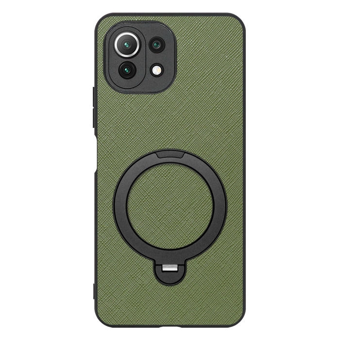 [ LOOF CASUAL MAG-RING Series ] Xiaomi Mi 11 Lite 5G mi11lite5g 11lite スマホケース 背面 ケース カバー ハードケース マグネット内蔵の薄型多機能リング付 スタンド [ Mi 11 Lite 5G ]