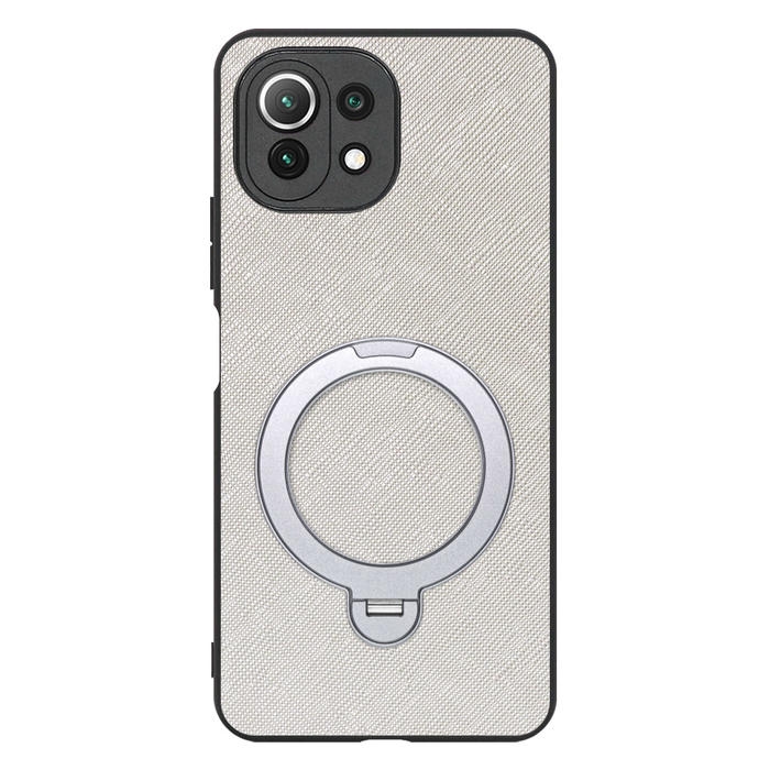 [ LOOF CASUAL MAG-RING Series ] Xiaomi Mi 11 Lite 5G mi11lite5g 11lite スマホケース 背面 ケース カバー ハードケース マグネット内蔵の薄型多機能リング付 スタンド [ Mi 11 Lite 5G ]
