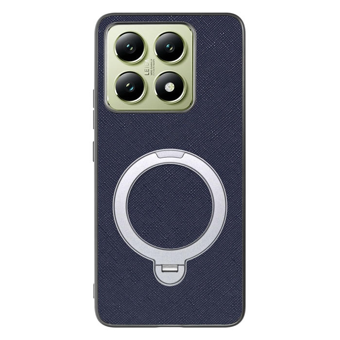 [ LOOF CASUAL MAG-RING Series ] Xiaomi 14T XIG06 スマホケース 背面 ケース カバー ハードケース マグネット内蔵の薄型多機能リング付 スタンド [ Xiaomi 14T ]