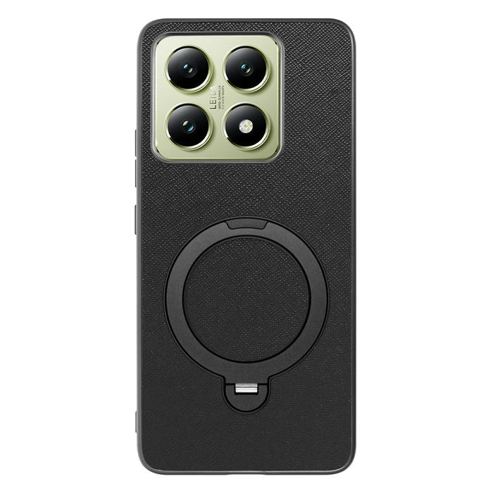 [ LOOF CASUAL MAG-RING Series ] Xiaomi 14T XIG06 スマホケース 背面 ケース カバー ハードケース マグネット内蔵の薄型多機能リング付 スタンド [ Xiaomi 14T ]