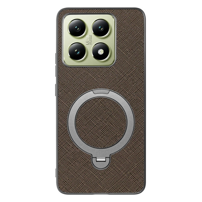 [ LOOF CASUAL MAG-RING Series ] Xiaomi 14T XIG06 スマホケース 背面 ケース カバー ハードケース マグネット内蔵の薄型多機能リング付 スタンド [ Xiaomi 14T ]