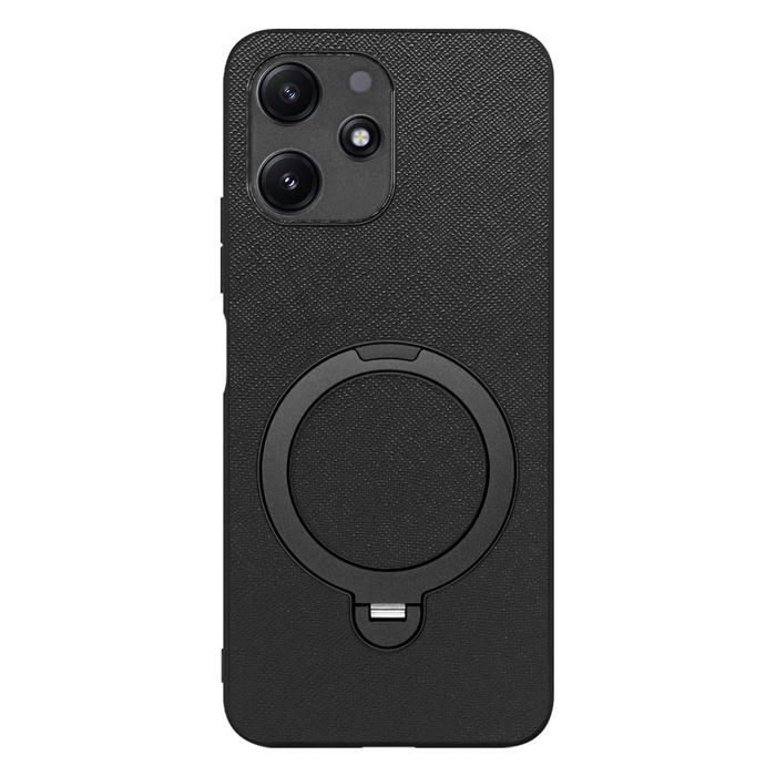 [ LOOF CASUAL MAG-RING Series ] Xiaomi Redmi 12 5G XIG03 Redmi12 5G スマホケース 背面 ケース カバー ハードケース マグネット内蔵の薄型多機能リング付 スタンド [ Xiaomi Redmi 12 5G ]