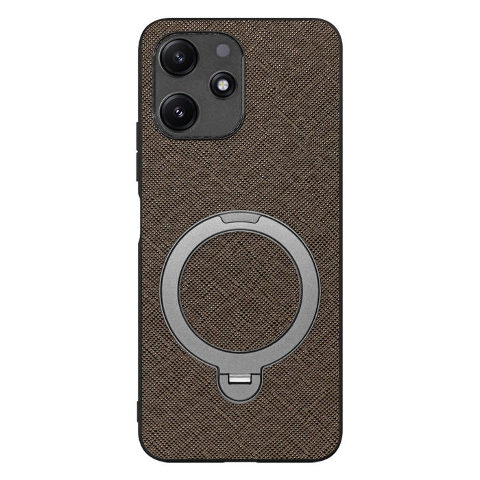 [ LOOF CASUAL MAG-RING Series ] Xiaomi Redmi 12 5G XIG03 Redmi12 5G スマホケース 背面 ケース カバー ハードケース マグネット内蔵の薄型多機能リング付 スタンド [ Xiaomi Redmi 12 5G ]