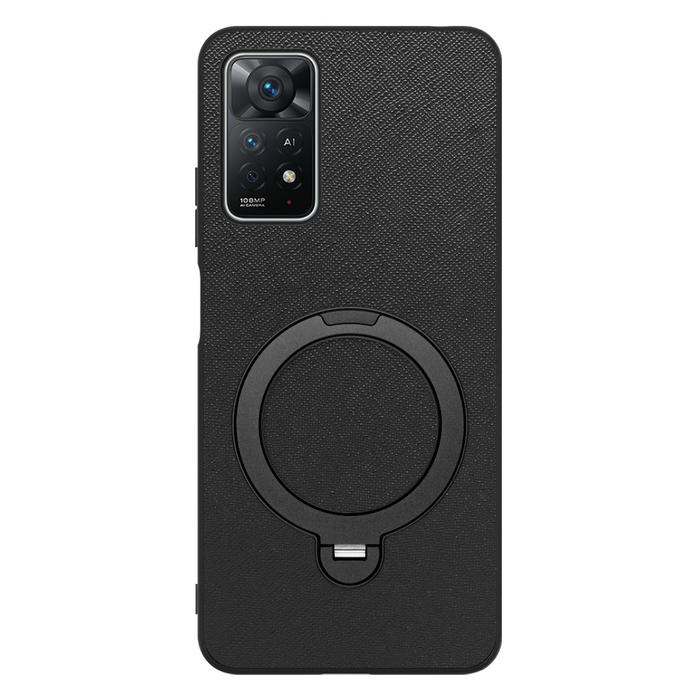[ LOOF CASUAL MAG-RING Series ] Xiaomi Redmi Note 11 Pro 5G redminote11pro5g note11pro 11pro スマホケース 背面 ケース カバー ハードケース マグネット内蔵の薄型多機能リング付 スタンド [ Redmi Note 11 Pro 5G ]