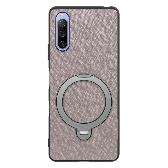 [ LOOF CASUAL MAG-RING Series ] Xperia 10 III /  10 III Lite Xperia10III 10III xperia10 スマホケース 背面 ケース カバー ハードケース マグネット内蔵の薄型多機能リング付 スタンド [ Xperia 10 III / Lite ]