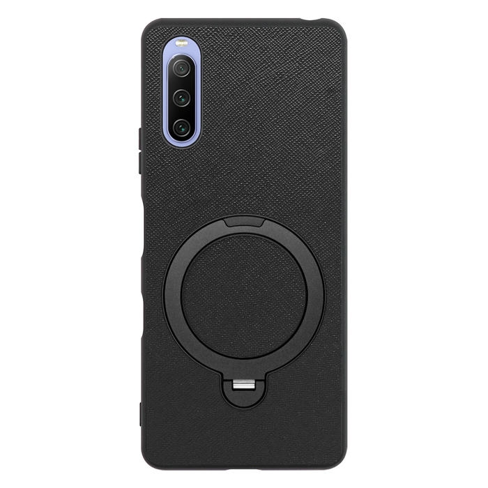 [ LOOF CASUAL MAG-RING Series ] Xperia 10 III /  10 III Lite Xperia10III 10III xperia10 スマホケース 背面 ケース カバー ハードケース マグネット内蔵の薄型多機能リング付 スタンド [ Xperia 10 III / Lite ]