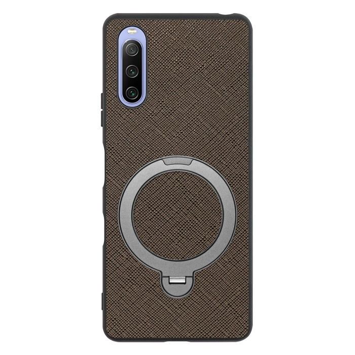 [ LOOF CASUAL MAG-RING Series ] Xperia 10 III /  10 III Lite Xperia10III 10III xperia10 スマホケース 背面 ケース カバー ハードケース マグネット内蔵の薄型多機能リング付 スタンド [ Xperia 10 III / Lite ]