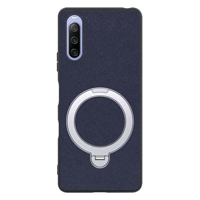 [ LOOF CASUAL MAG-RING Series ] Xperia 10 III /  10 III Lite Xperia10III 10III xperia10 スマホケース 背面 ケース カバー ハードケース マグネット内蔵の薄型多機能リング付 スタンド [ Xperia 10 III / Lite ]