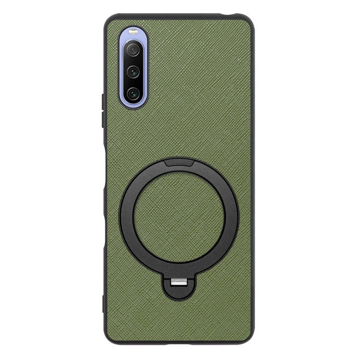 [ LOOF CASUAL MAG-RING Series ] Xperia 10 III /  10 III Lite Xperia10III 10III xperia10 スマホケース 背面 ケース カバー ハードケース マグネット内蔵の薄型多機能リング付 スタンド [ Xperia 10 III / Lite ]