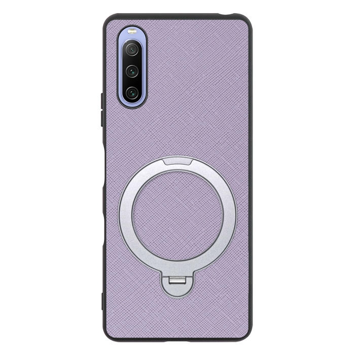 [ LOOF CASUAL MAG-RING Series ] Xperia 10 III /  10 III Lite Xperia10III 10III xperia10 スマホケース 背面 ケース カバー ハードケース マグネット内蔵の薄型多機能リング付 スタンド [ Xperia 10 III / Lite ]