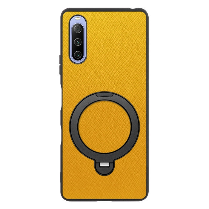 [ LOOF CASUAL MAG-RING Series ] Xperia 10 III /  10 III Lite Xperia10III 10III xperia10 スマホケース 背面 ケース カバー ハードケース マグネット内蔵の薄型多機能リング付 スタンド [ Xperia 10 III / Lite ]