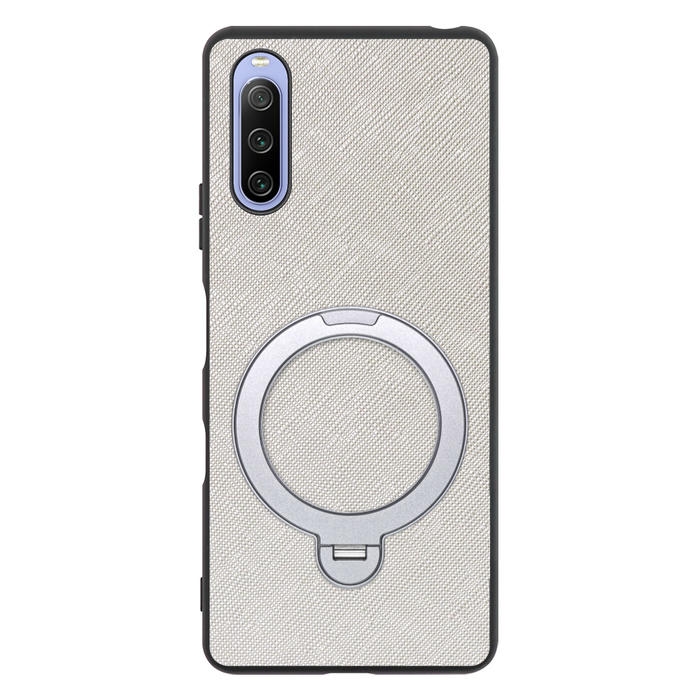 [ LOOF CASUAL MAG-RING Series ] Xperia 10 III /  10 III Lite Xperia10III 10III xperia10 スマホケース 背面 ケース カバー ハードケース マグネット内蔵の薄型多機能リング付 スタンド [ Xperia 10 III / Lite ]