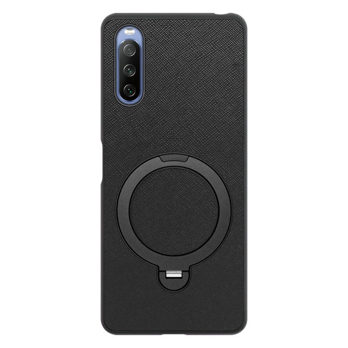 [ LOOF CASUAL MAG-RING Series ] Xperia 10 IV SO-52C / SOG07  xperia10Ⅳ 10Ⅳ xperia10 スマホケース 背面 ケース カバー ハードケース マグネット内蔵の薄型多機能リング付 スタンド [ Xperia 10 IV ]