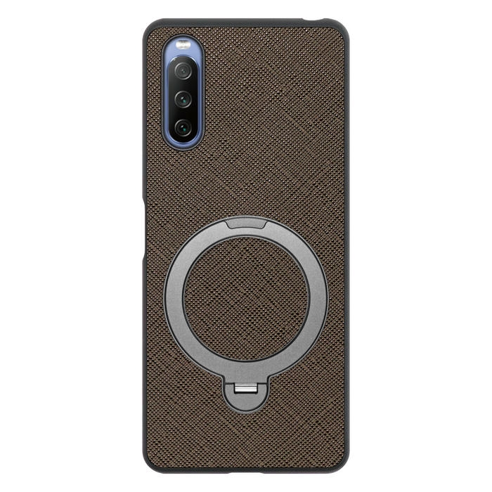 [ LOOF CASUAL MAG-RING Series ] Xperia 10 IV SO-52C / SOG07  xperia10Ⅳ 10Ⅳ xperia10 スマホケース 背面 ケース カバー ハードケース マグネット内蔵の薄型多機能リング付 スタンド [ Xperia 10 IV ]