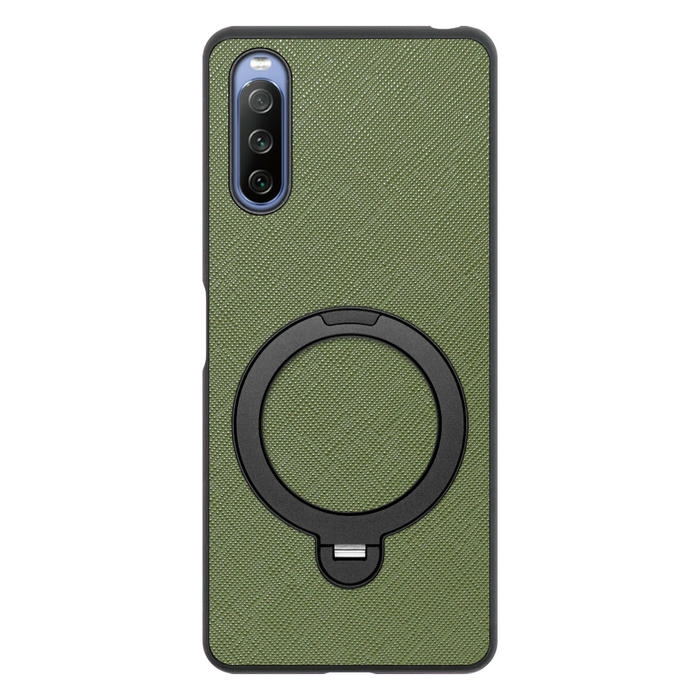 [ LOOF CASUAL MAG-RING Series ] Xperia 10 IV SO-52C / SOG07  xperia10Ⅳ 10Ⅳ xperia10 スマホケース 背面 ケース カバー ハードケース マグネット内蔵の薄型多機能リング付 スタンド [ Xperia 10 IV ]