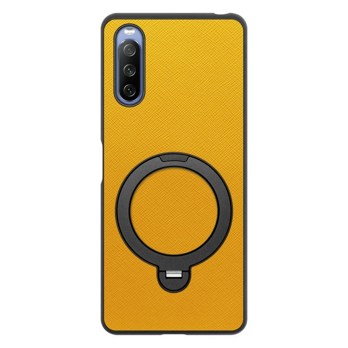 [ LOOF CASUAL MAG-RING Series ] Xperia 10 IV SO-52C / SOG07  xperia10Ⅳ 10Ⅳ xperia10 スマホケース 背面 ケース カバー ハードケース マグネット内蔵の薄型多機能リング付 スタンド [ Xperia 10 IV ]
