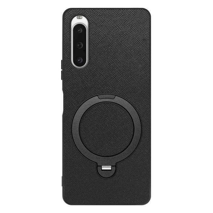 [ LOOF CASUAL MAG-RING Series ] Xperia 10 V SOG11 / SO-52D 10V xperia10V スマホケース 背面 ケース カバー ハードケース マグネット内蔵の薄型多機能リング付 スタンド [ Xperia 10 V ]