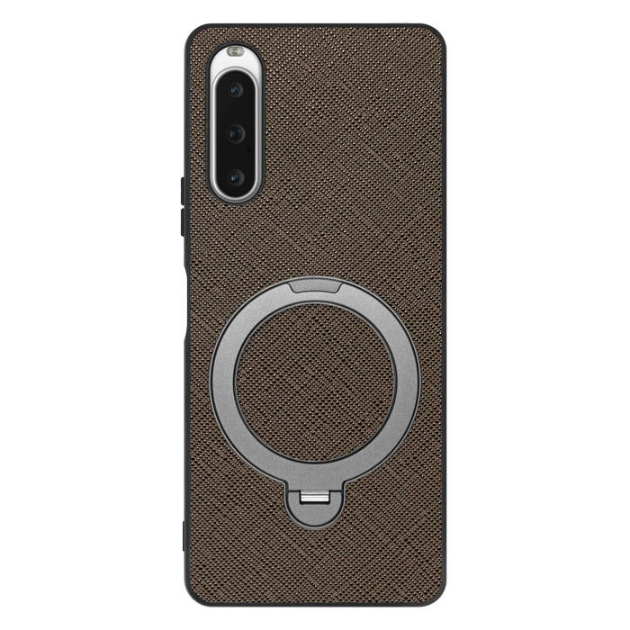 [ LOOF CASUAL MAG-RING Series ] Xperia 10 V SOG11 / SO-52D 10V xperia10V スマホケース 背面 ケース カバー ハードケース マグネット内蔵の薄型多機能リング付 スタンド [ Xperia 10 V ]