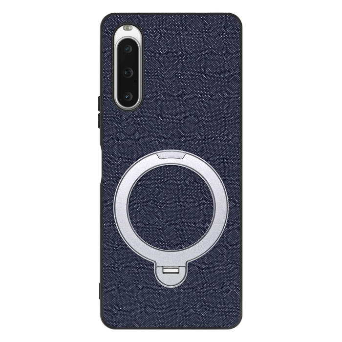 [ LOOF CASUAL MAG-RING Series ] Xperia 10 V SOG11 / SO-52D 10V xperia10V スマホケース 背面 ケース カバー ハードケース マグネット内蔵の薄型多機能リング付 スタンド [ Xperia 10 V ]