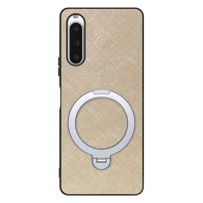 [ LOOF CASUAL MAG-RING Series ] Xperia 10 V SOG11 / SO-52D 10V xperia10V スマホケース 背面 ケース カバー ハードケース マグネット内蔵の薄型多機能リング付 スタンド [ Xperia 10 V ]