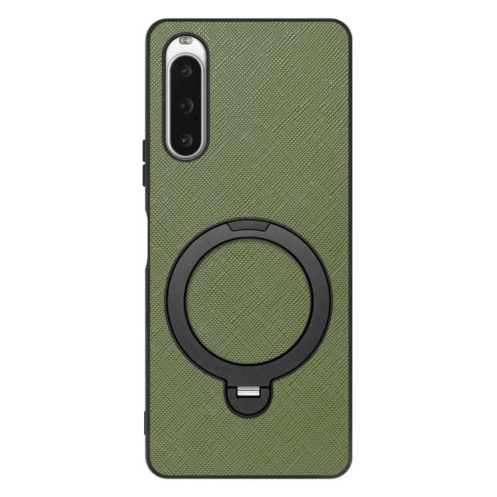 [ LOOF CASUAL MAG-RING Series ] Xperia 10 V SOG11 / SO-52D 10V xperia10V スマホケース 背面 ケース カバー ハードケース マグネット内蔵の薄型多機能リング付 スタンド [ Xperia 10 V ]