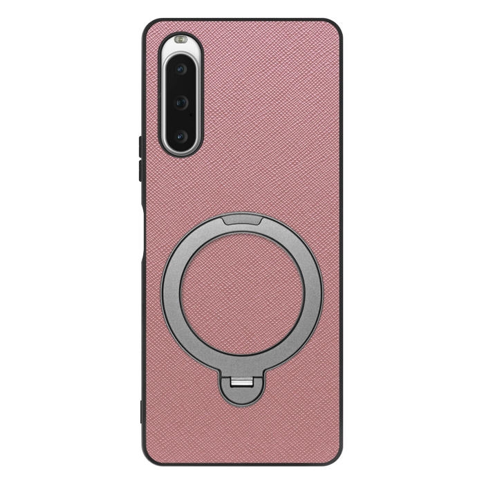 [ LOOF CASUAL MAG-RING Series ] Xperia 10 V SOG11 / SO-52D 10V xperia10V スマホケース 背面 ケース カバー ハードケース マグネット内蔵の薄型多機能リング付 スタンド [ Xperia 10 V ]