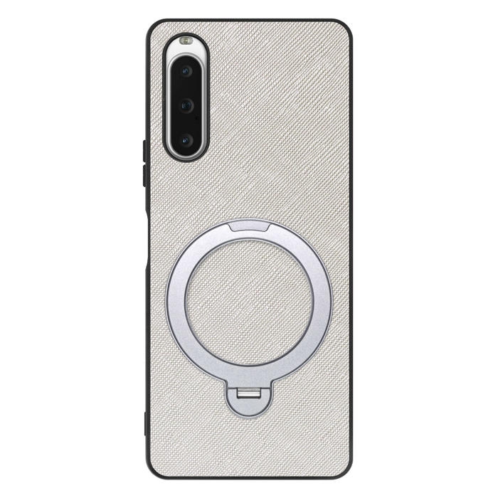 [ LOOF CASUAL MAG-RING Series ] Xperia 10 V SOG11 / SO-52D 10V xperia10V スマホケース 背面 ケース カバー ハードケース マグネット内蔵の薄型多機能リング付 スタンド [ Xperia 10 V ]