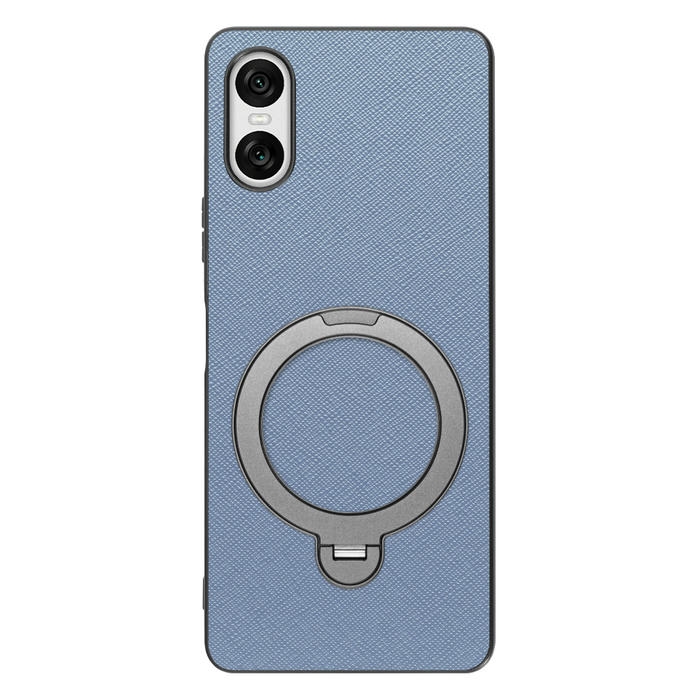 [ LOOF CASUAL MAG-RING Series ] Xperia 10 VI  スマホケース 背面 ケース カバー ハードケース マグネット内蔵の薄型多機能リング付 スタンド [ Xperia 10 VI ]