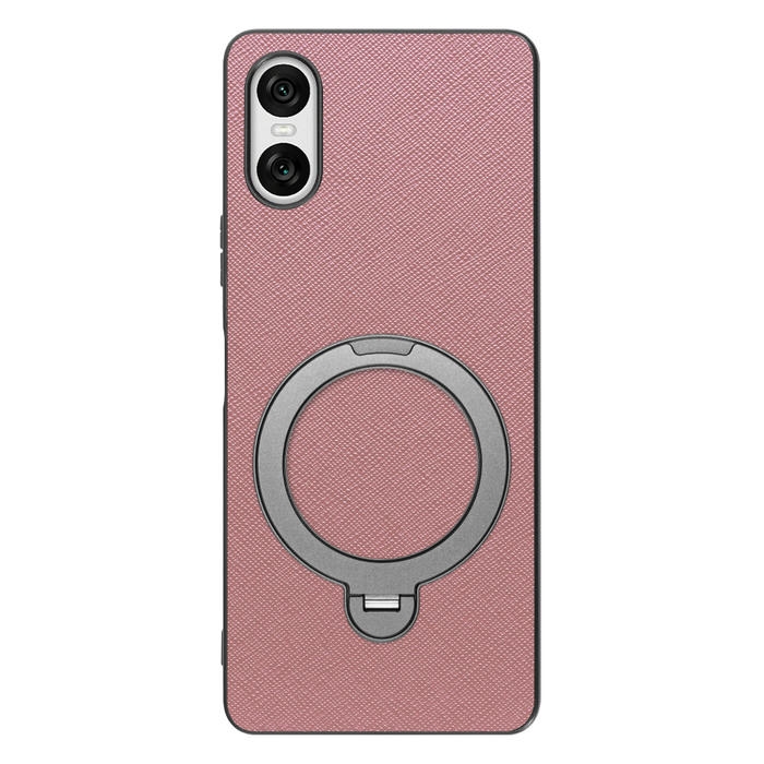 [ LOOF CASUAL MAG-RING Series ] Xperia 10 VI  スマホケース 背面 ケース カバー ハードケース マグネット内蔵の薄型多機能リング付 スタンド [ Xperia 10 VI ]