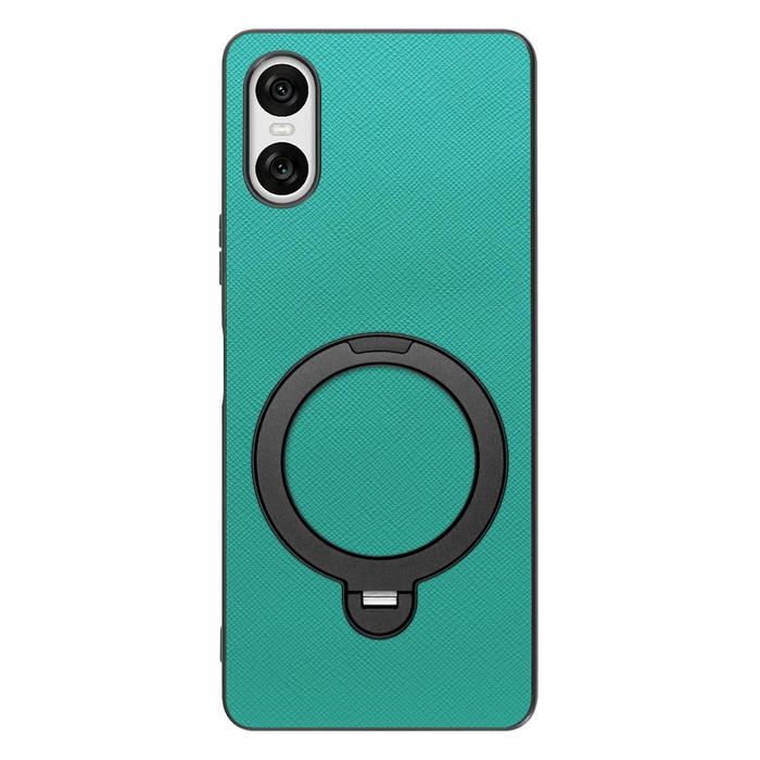 [ LOOF CASUAL MAG-RING Series ] Xperia 10 VI  スマホケース 背面 ケース カバー ハードケース マグネット内蔵の薄型多機能リング付 スタンド [ Xperia 10 VI ]
