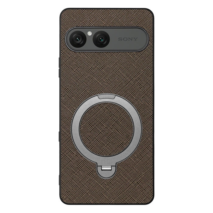 [ LOOF CASUAL MAG-RING Series ] Xperia 10 VII エクスペリア XQ-FE44 スマホケース 背面 ケース カバー ハードケース マグネット内蔵の薄型多機能リング付 スタンド [ Xperia 10 VII 用 ]