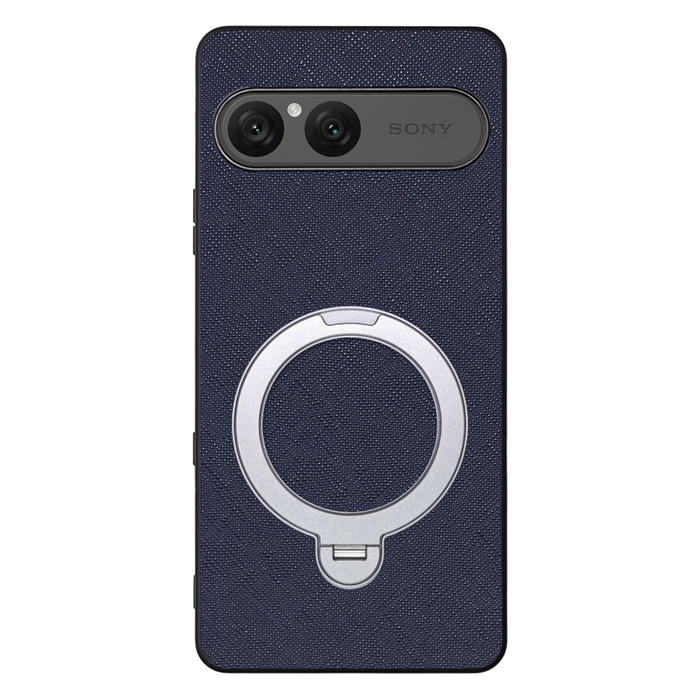 [ LOOF CASUAL MAG-RING Series ] Xperia 10 VII エクスペリア XQ-FE44 スマホケース 背面 ケース カバー ハードケース マグネット内蔵の薄型多機能リング付 スタンド [ Xperia 10 VII 用 ]