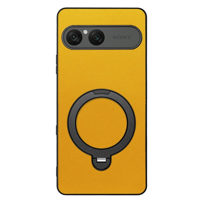 [ LOOF CASUAL MAG-RING Series ] Xperia 10 VII エクスペリア XQ-FE44 スマホケース 背面 ケース カバー ハードケース マグネット内蔵の薄型多機能リング付 スタンド [ Xperia 10 VII 用 ]