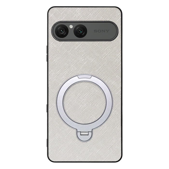 [ LOOF CASUAL MAG-RING Series ] Xperia 10 VII エクスペリア XQ-FE44 スマホケース 背面 ケース カバー ハードケース マグネット内蔵の薄型多機能リング付 スタンド [ Xperia 10 VII 用 ]