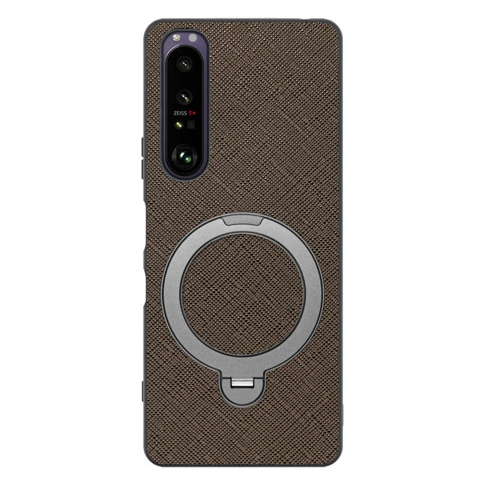 [ LOOF CASUAL MAG-RING Series ] Xperia 1 III SO-51B / SOG03 / XQ-BC42 xperia1III 1III xperia1 スマホケース 背面 ケース カバー ハードケース マグネット内蔵の薄型多機能リング付 スタンド [ Xperia 1 III ]