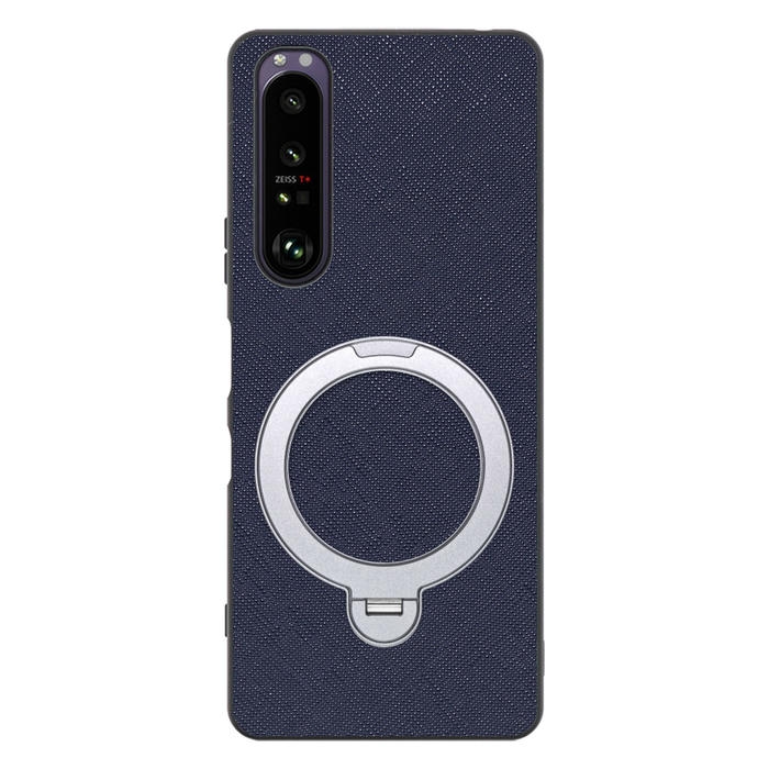 [ LOOF CASUAL MAG-RING Series ] Xperia 1 III SO-51B / SOG03 / XQ-BC42 xperia1III 1III xperia1 スマホケース 背面 ケース カバー ハードケース マグネット内蔵の薄型多機能リング付 スタンド [ Xperia 1 III ]