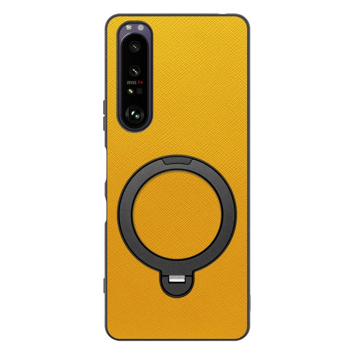 [ LOOF CASUAL MAG-RING Series ] Xperia 1 III SO-51B / SOG03 / XQ-BC42 xperia1III 1III xperia1 スマホケース 背面 ケース カバー ハードケース マグネット内蔵の薄型多機能リング付 スタンド [ Xperia 1 III ]