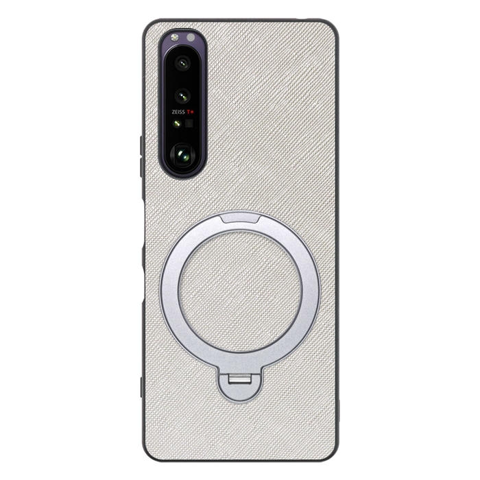 [ LOOF CASUAL MAG-RING Series ] Xperia 1 III SO-51B / SOG03 / XQ-BC42 xperia1III 1III xperia1 スマホケース 背面 ケース カバー ハードケース マグネット内蔵の薄型多機能リング付 スタンド [ Xperia 1 III ]