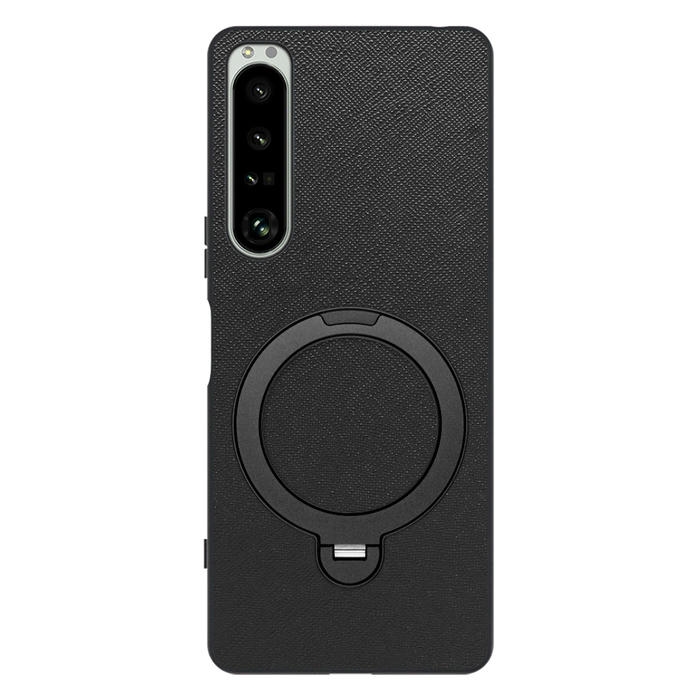 [ LOOF CASUAL MAG-RING Series ] Xperia 1 IV SO-51C / SOG06 xperia1Ⅳ 1Ⅳ xperia1 スマホケース 背面 ケース カバー ハードケース マグネット内蔵の薄型多機能リング付 スタンド [ Xperia 1 IV ]