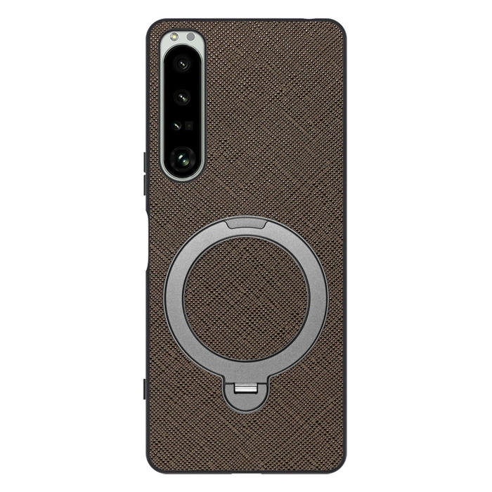 [ LOOF CASUAL MAG-RING Series ] Xperia 1 IV SO-51C / SOG06 xperia1Ⅳ 1Ⅳ xperia1 スマホケース 背面 ケース カバー ハードケース マグネット内蔵の薄型多機能リング付 スタンド [ Xperia 1 IV ]