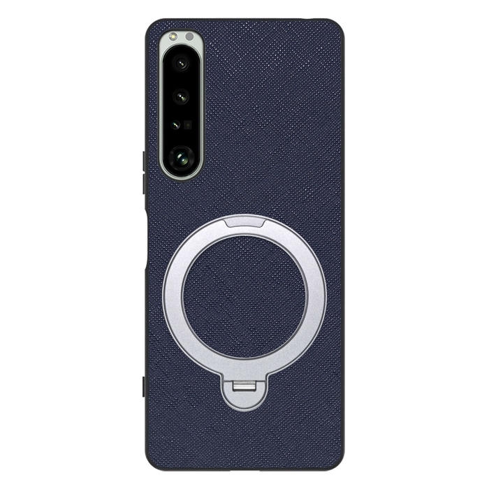 [ LOOF CASUAL MAG-RING Series ] Xperia 1 IV SO-51C / SOG06 xperia1Ⅳ 1Ⅳ xperia1 スマホケース 背面 ケース カバー ハードケース マグネット内蔵の薄型多機能リング付 スタンド [ Xperia 1 IV ]