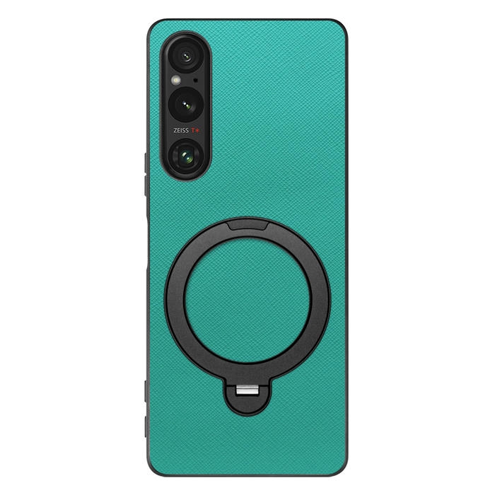 [ LOOF CASUAL MAG-RING Series ] Xperia 1 V 1V xperia1V スマホケース 背面 ケース カバー ハードケース マグネット内蔵の薄型多機能リング付 スタンド [ Xperia 1 V ]