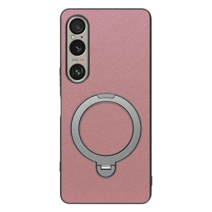 [ LOOF CASUAL MAG-RING Series ] Xperia 1 VI  スマホケース 背面 ケース カバー ハードケース マグネット内蔵の薄型多機能リング付 スタンド [ Xperia 1 VI ]